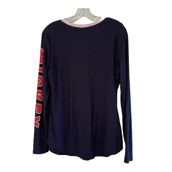 Disney Mickey Mouse Graphic Tee Blue Long Sleeve Crewneck L 11/13 Jrs - Picture 2 of 6